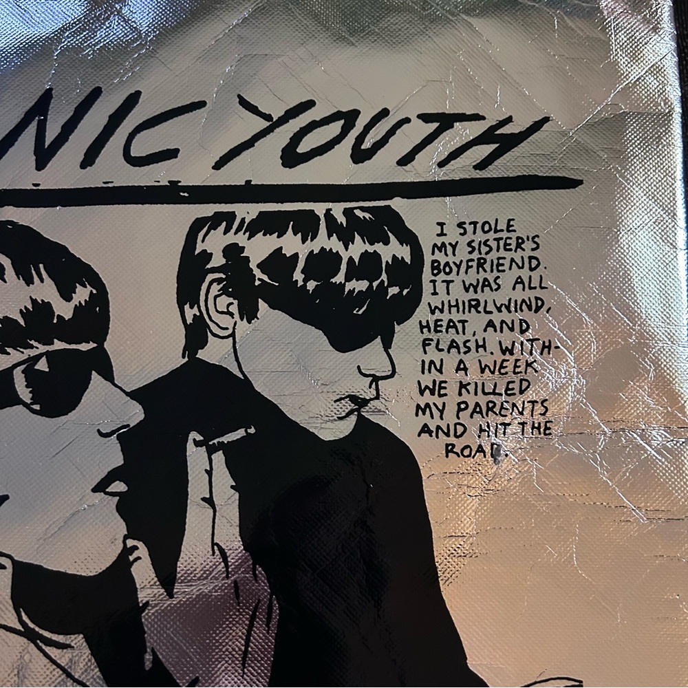 NWOT Sonic Youth Raymond Pettibon 30th Anniversary Tote - Picture 3 of 4